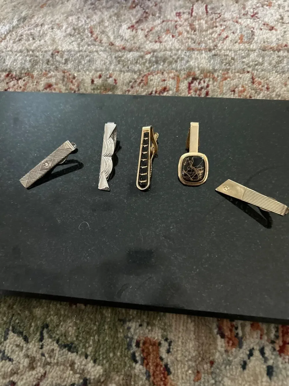 Lot of Vintage Tie Clips (5)